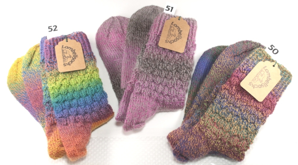 Bunte und Uni-Socken Grösse 37 Nr. 50-51-52