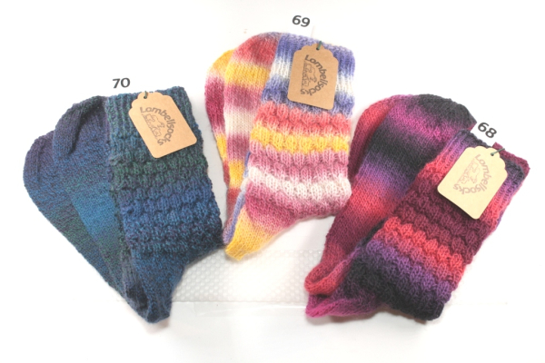 Bunte und Uni Socken  Grösse 37  Nr. 68-69-70